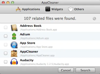 AppCleaner：Mac 应用程序移除工具