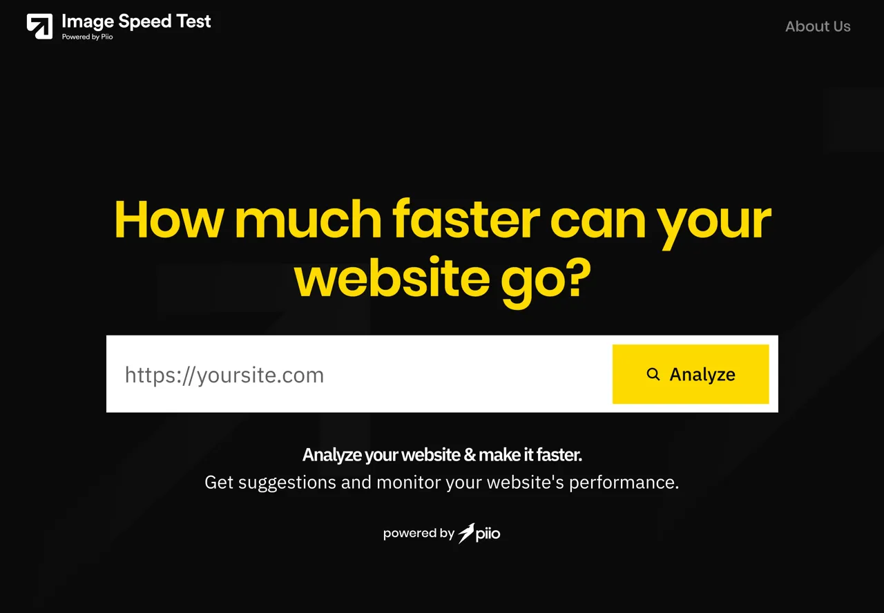 Image Speed Test 分析你的网页内容，提供加速及图片最佳化建议