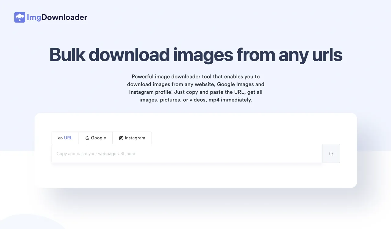 ImgDownloader 贴上网址批次下载图片视频，支持 Google 搜寻和 IG 贴文