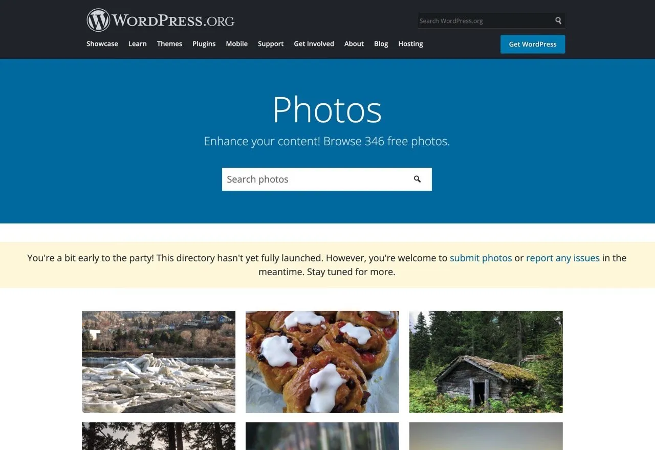 Automattic 推出 WordPress Photos 免费图库相片 CC0 授权可商用