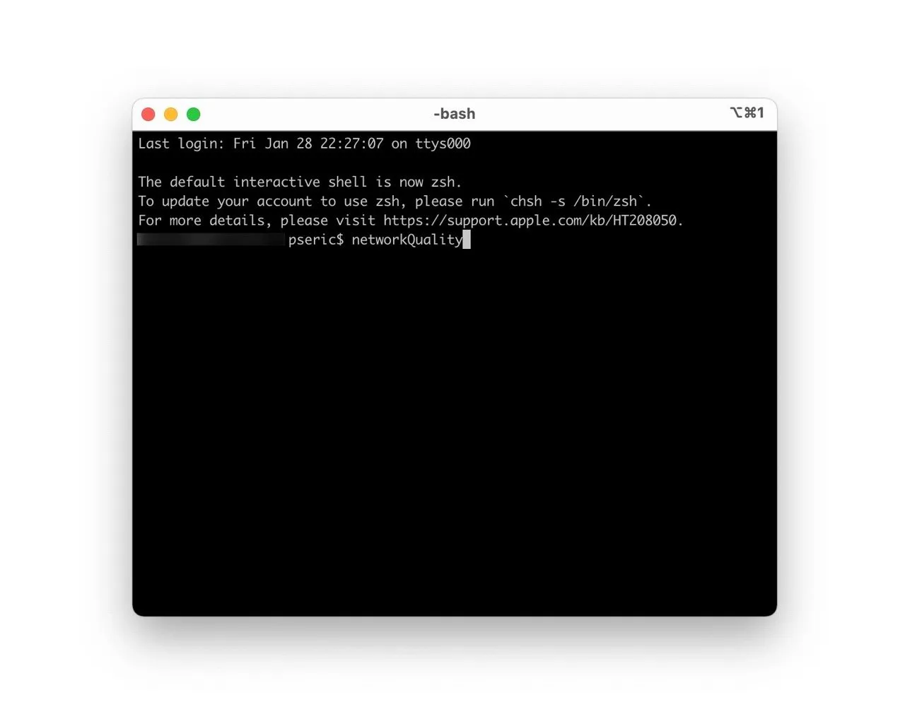 macOS 内建网络测速工具