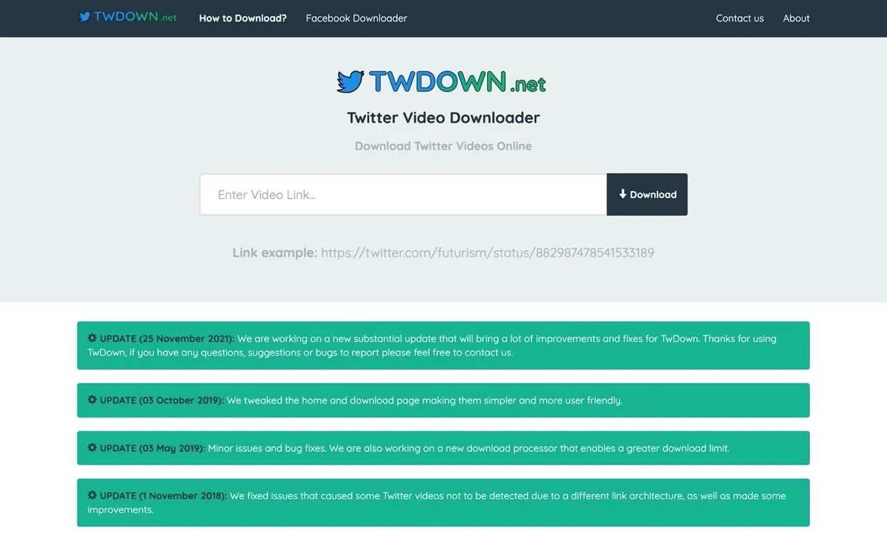 Twdown.net 在线 Twitter 影片下载器，保存为各种解析度大小也可转 MP3